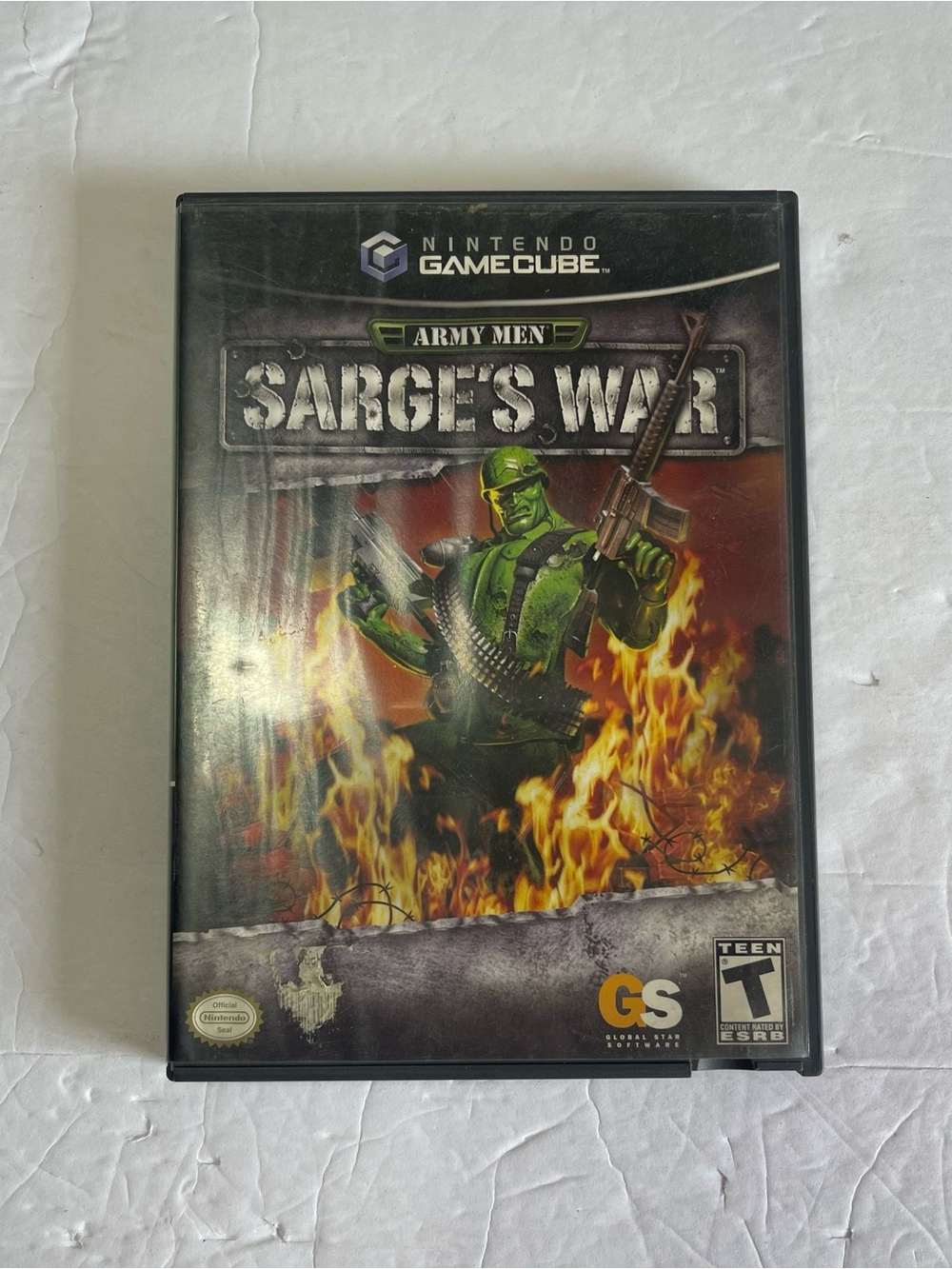 2004 Nintendo GameCube Army Men Sarges War Game Complete w Game Book Y2K *WORKS*